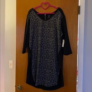Black Snakeskin 3/4 sleeve dress-NWT-NEVER WORN!!